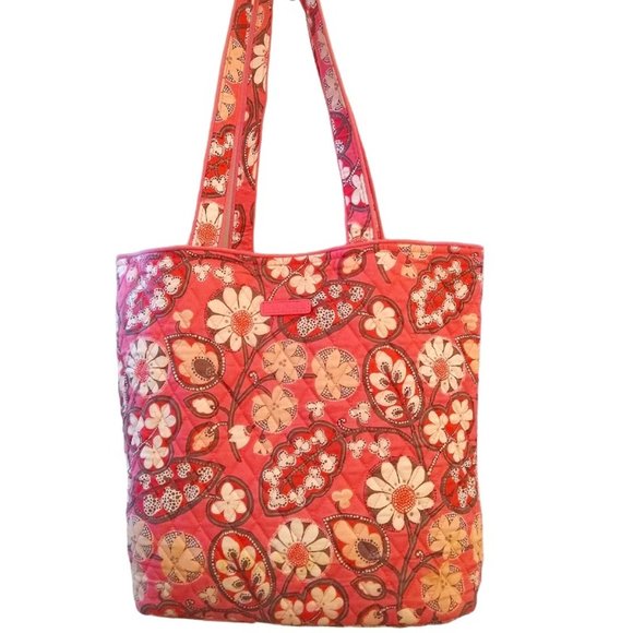 Vera Bradley Bags Ec Vera Bradley Floral Pink Gray Tote Size 475 X